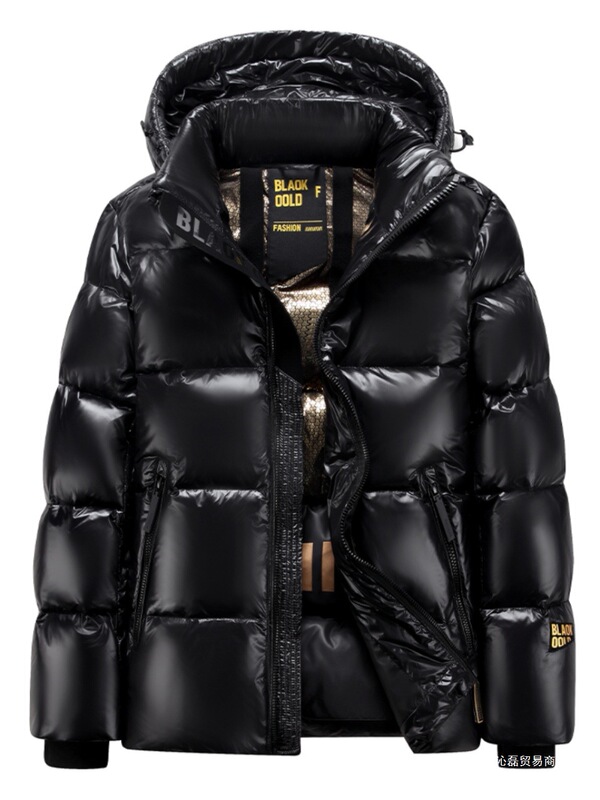 2025 Black Gold down Jacket Men's Winter Ultra-Thick Hooded Extreme Cold Clothing Minus 40 Short Northeast Warm Jacket
