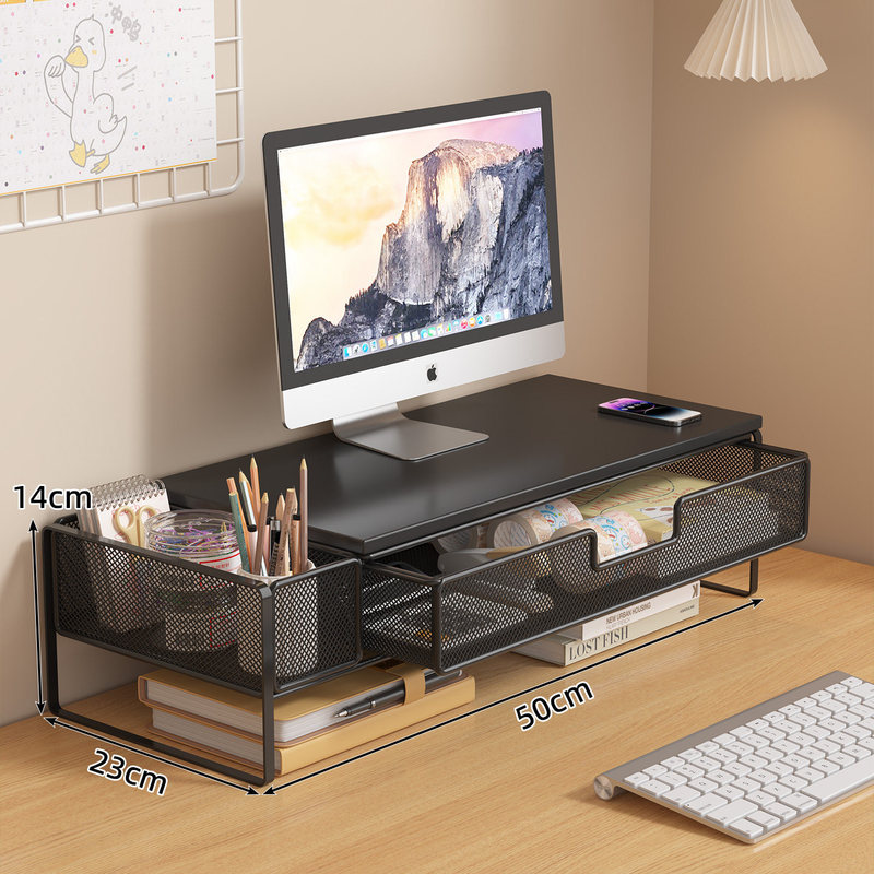 Office desktop computer riser stand, desktop storage rack, home monitor elevated base, laptop support stand Office desktop computer riser stand, desktop storage rack, home monitor elevated base, laptop support stand