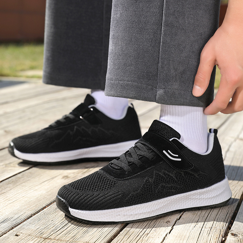 Cross-border Plus-size Breathable Walking Shoes, Lightweight Soft-soled Sneakers Middle-aged Men, Casual_vogvips.com