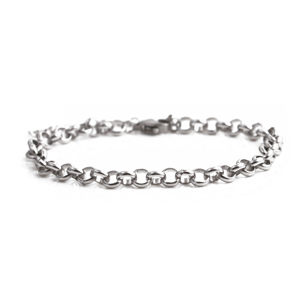 Simple titanium steel word love adjustable braceletpicture7