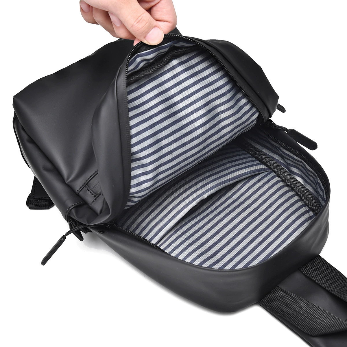 Однолямочный слинг‑рюкзак Trend, leisure chest bag, экокожа, универсальный дизайн 2023
