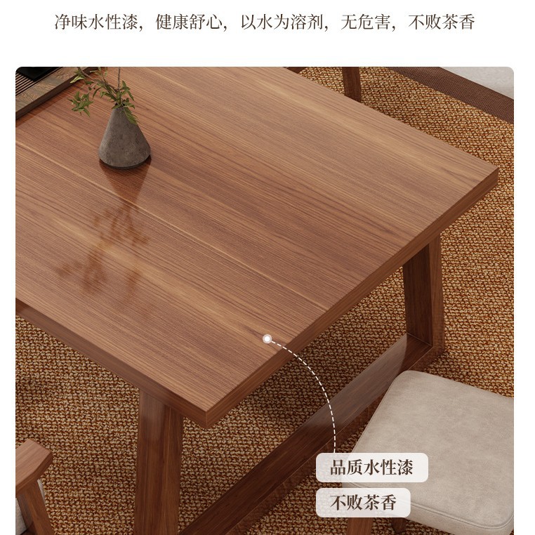 Nueva mesa de té china sala de estar doméstica 2025 nueva mesa de té de alta gama mesa de mesa de té combinación de una mesa y cinco sillas