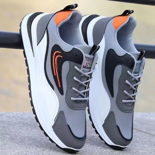 Cross-border Spring Men's Shoes Wholesale Trendy Lightweight Running Shoes Feather Weave Breathable Leather Surface Warm Casual Hip-Hop Men's Shoes