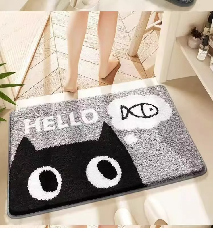 卡通地垫,仿羊绒地垫