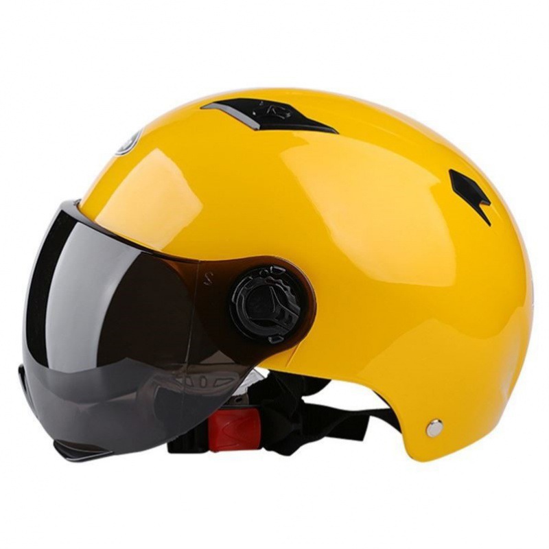 Auto Parts and Accessories: Universal Harley Style Helmet - 303-yellow