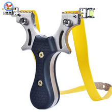 黑龙弹弓神龙扁皮弹弓猎人快压瞄树脂贴片射击户外竞技不锈钢弹弓