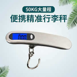 外贸便携箱包行李秤 买菜称重器吊钩秤精准钓鱼秤50kg快递邮包秤