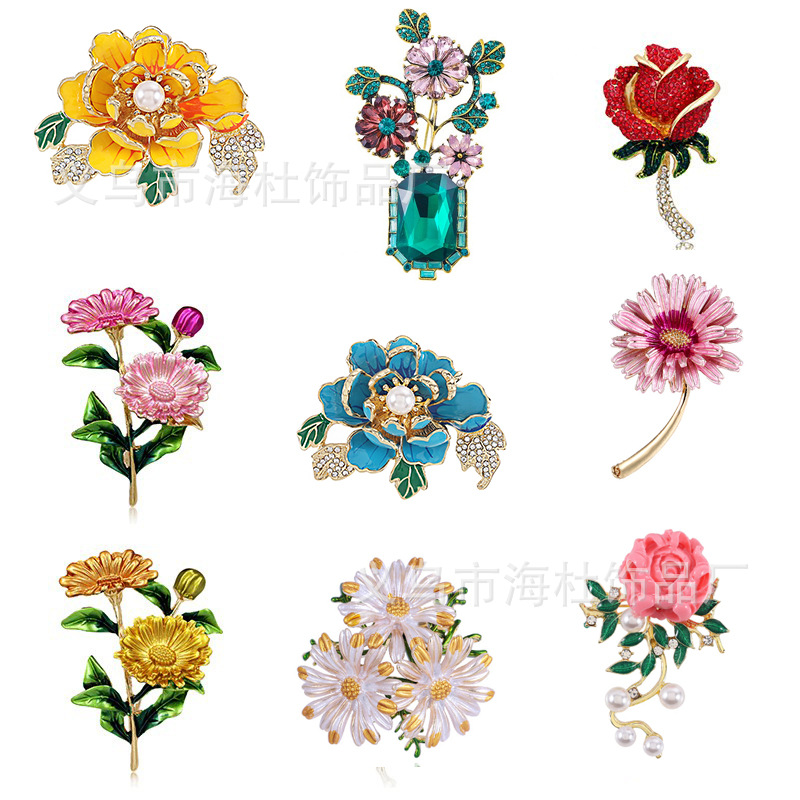 Fashionable sophisticated design brooch pearl