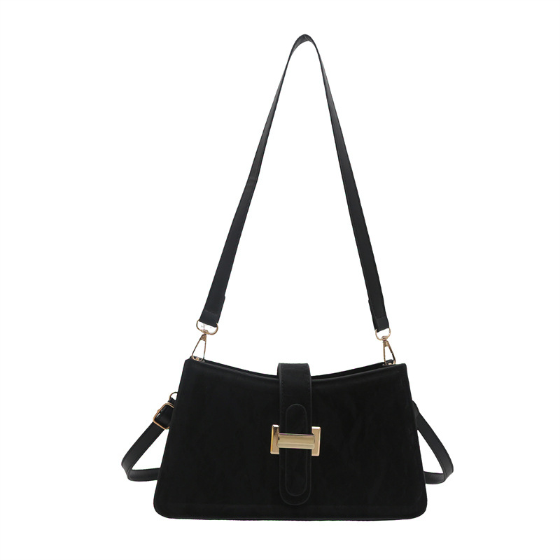 Color de contraste popular de este año, ocio 2025, nuevo estilo, moda francesa simple, estilo occidental, hombro, axila, bandolera, bandolera, mujer