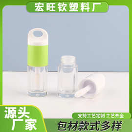 厂家直批吊坠大刷头唇釉分装瓶唇油可爱小巧多巴胺色可印刷logo