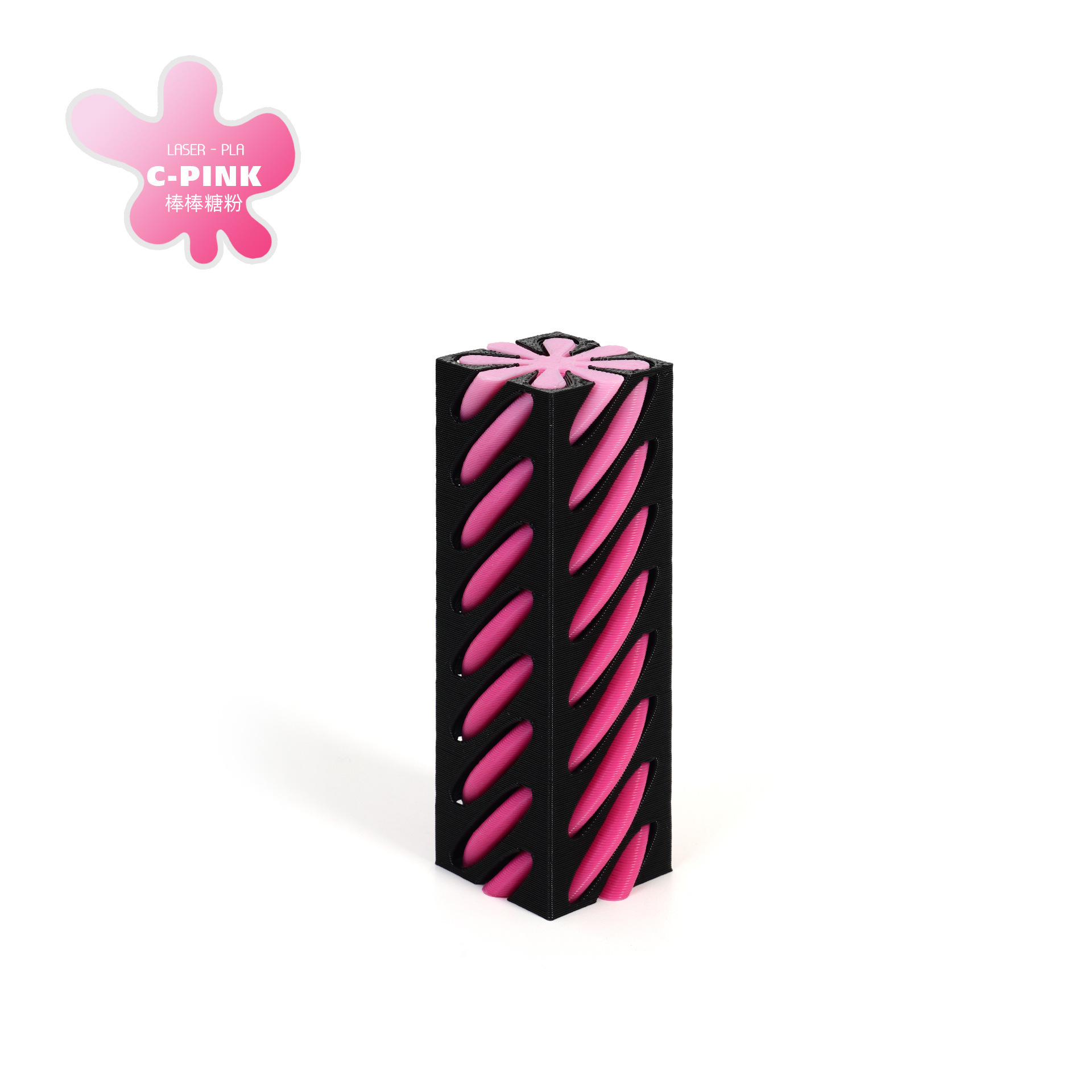 Explosiones transfronterizas de impresión 3D columna cuadrada giratoria de empuje de descompresión juguetes de regalo creativo fábrica directa juguetes de impresión 3D