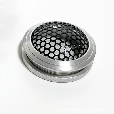 1.5inch Car Speaker Cover A-Pillar Aluminum Alloy Mesh Cover Tweeter Modification Decorative Mesh Protective Frame Cover (Car horn/tweeter) - 1-silver