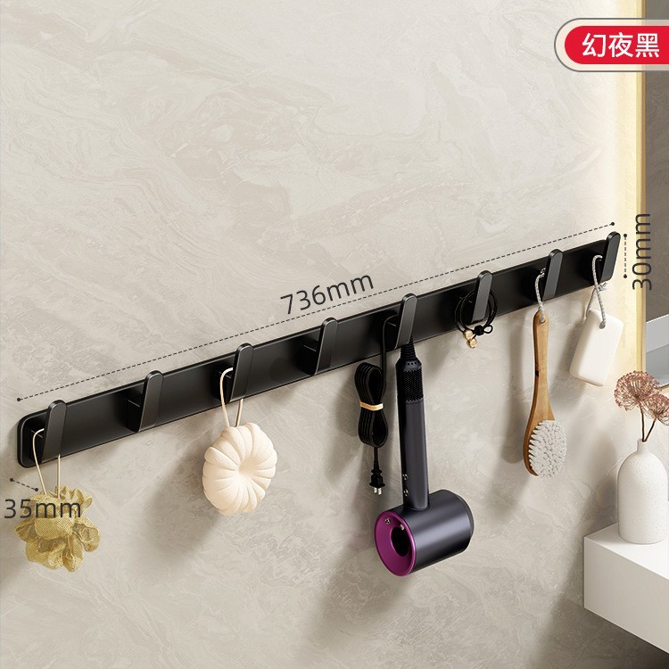 Detrás del gancho de la puerta percha de ropa dormitorio colgar en la pared de carga de perforación-libre dormitorio sombrero artefacto de almacenamiento