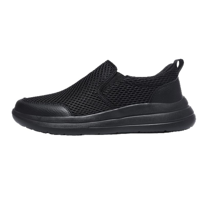 Zapatos casuales de estilo deportivo para hombre, nuevos zapatos de malla transpirables para hombre, zapatos de calzado de un pie, zapatos de caminar ligeros y cómodos para hombre