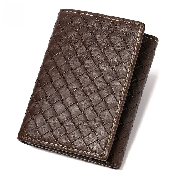 30% men's wallet vertical cowhide wallet cross-border hot sale New RFID anti-theft brush top layer cowhide wallet
