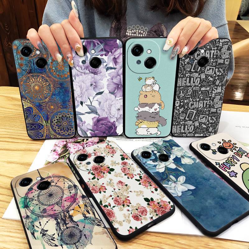 For Tecno POP9 4G/Voice Spark GO 1/KL4 mobile phone case soft case full edge luxury women