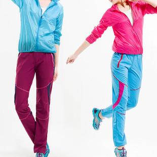 A2V Couple Style Elastic Outdoor Dry Pants Sports Lightweight Dry Mountaineering Slim Men's and Women's Sports Pants Quick-Drying Long