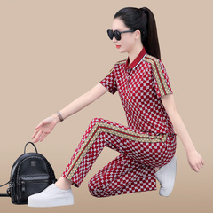 Two-Piece Casual Plus Size Sports Set Super Cute Spring Trend Internet Celebrity 2023 Stylish Korean Version Printed Fashion Women's Clothing