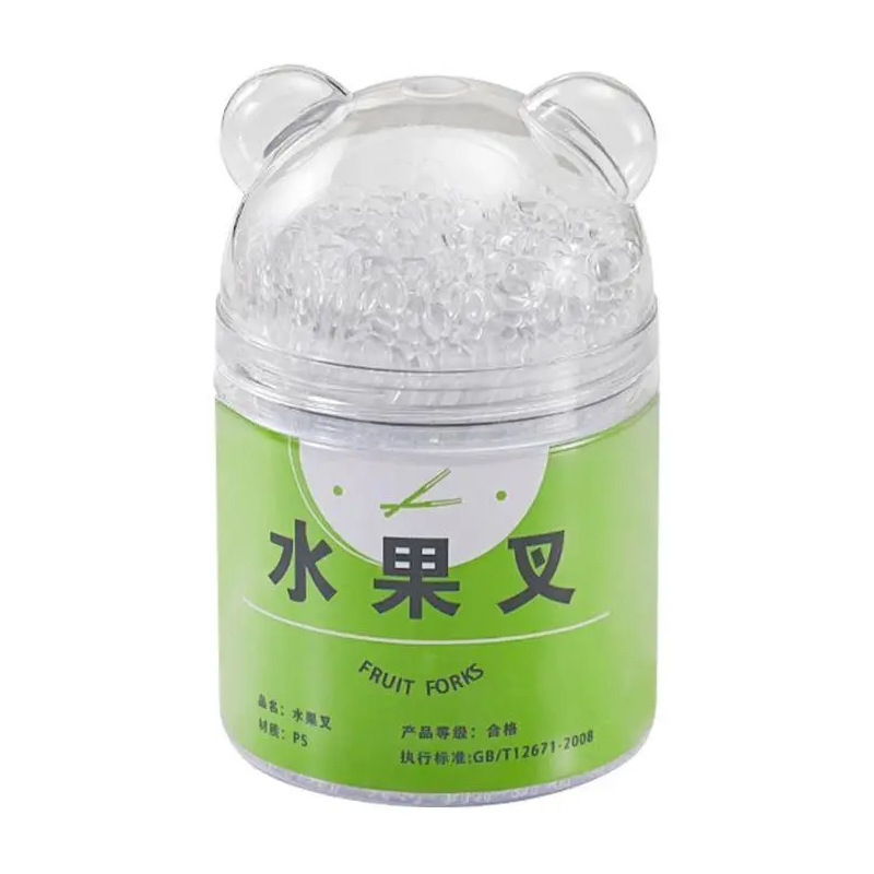 tenedor de fruta tenedor desechable tenedor de frutas tenedor de almacenamiento portátil transparente grosado tenedor doméstico comercial de grado alimenticio