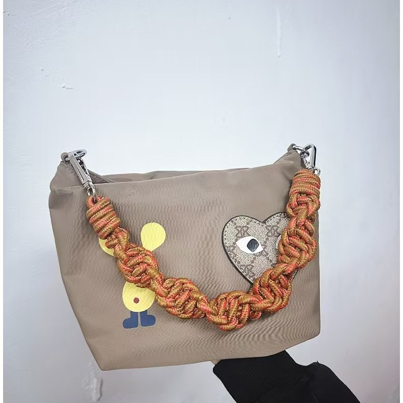 Cross-Border Handmade Woven Rope Shoulder Strap, Colorful Braided Rope Bag Handle, Miu-Style Phone Strap