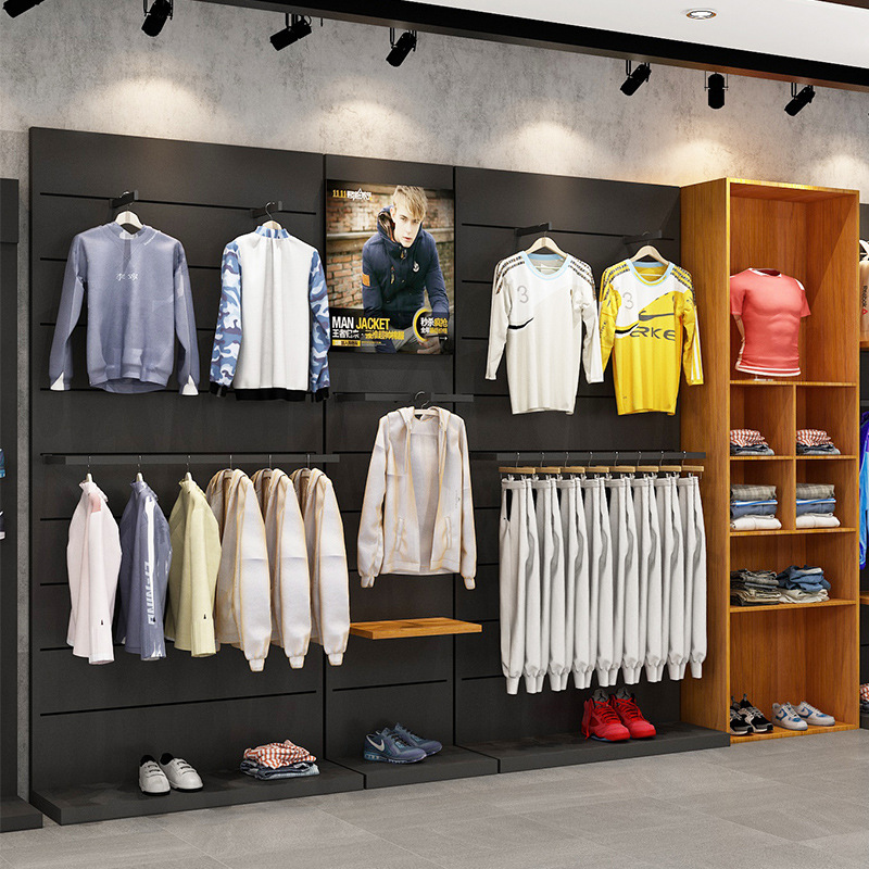 Ropa display rack directo de fábrica al por mayor deportes rack negro tablero Plaid armario multi-funcional de almacenamiento