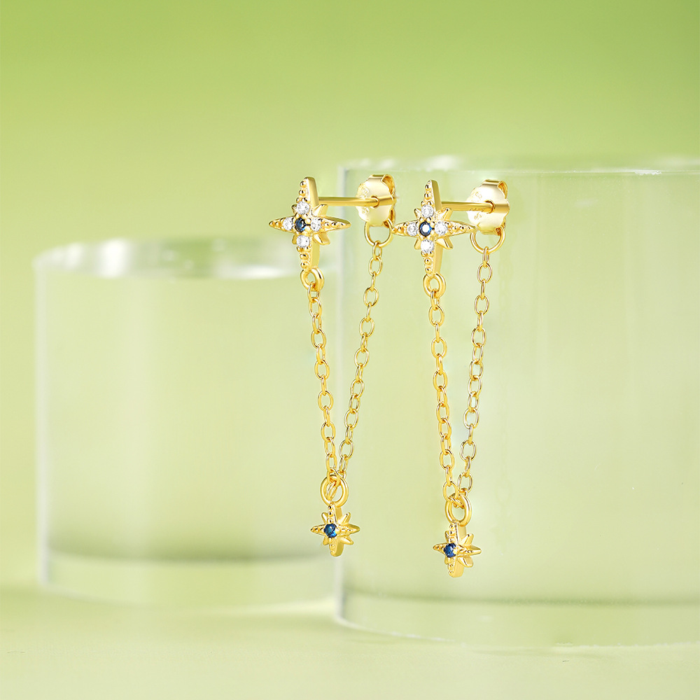 2g Weight 925 Sterling Silver Ear Needle Material Zircon Inlay Material Drop Earrings Classification 1 Pair Quantity Holiday, Banquet, Daily Occasion 925 Sterling Silver Material Geometric Pattern Women's Gender Tassel, Plating Design Simple Style Style 1 Pair 925 Sterling Silver Zircon Geometric Drop Earrings 15
