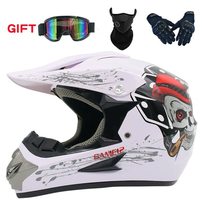 Motosiklet kaskı (dəbilqə) – mirror mask gloves - white-skull-goggles-mask-black-gloves-s