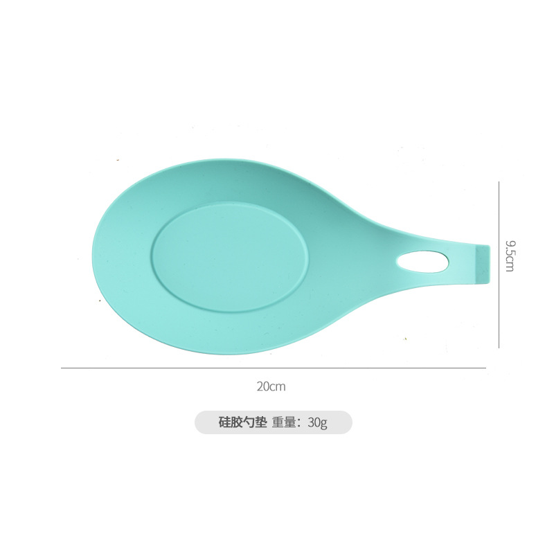 Cocina de silicona estera condimento plato más cuchara pad grado alimenticio condimento plato vajilla aislamiento cuchara pad