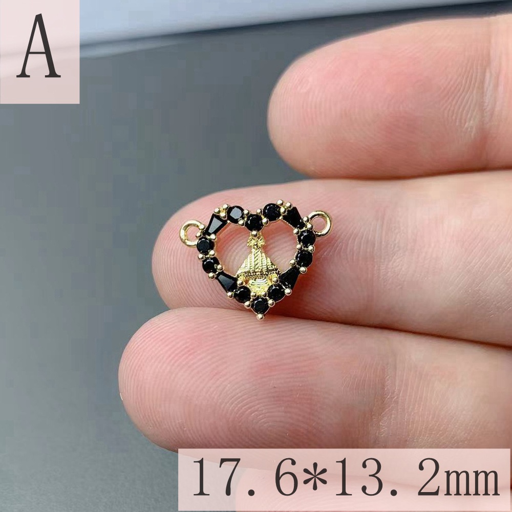 4g Weight Pendant Jewelry Making Type Rhinestones Inlay Material DIY Jewelry Accessories Classification 1 Piece Quantity Copper Material Totem, Heart Shape Pattern Inlay Design Simple Style, Classic Style Style 1 Piece Copper Rhinestones Totem Heart Shape Pendant 3
