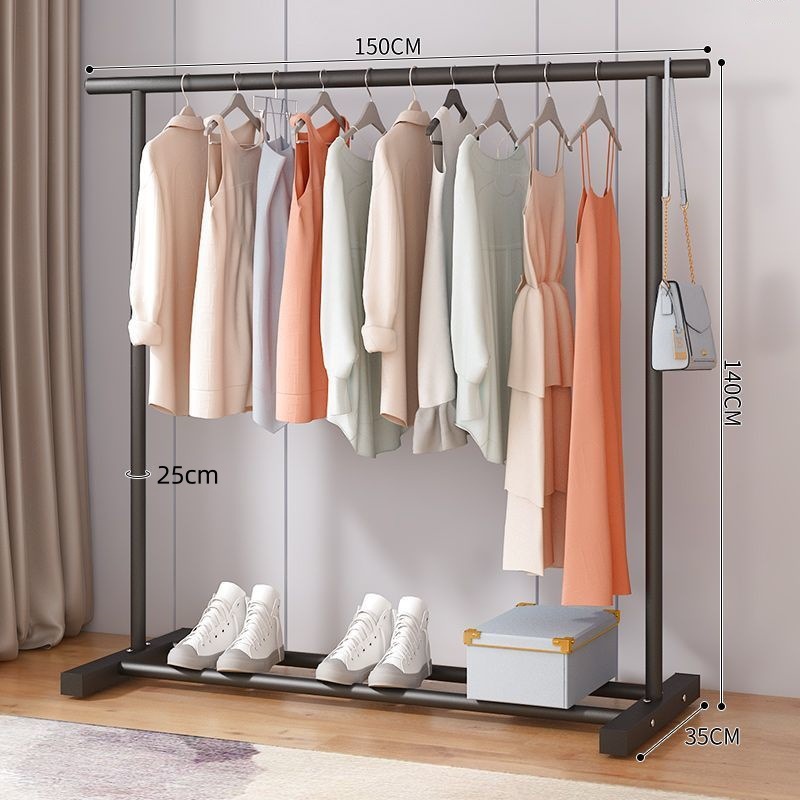 Rejilla de secado de un solo poste de arte de hierro simple Dormitorio doméstico Rejilla de secado de pulverización interior Balcón al aire libre Almacenamiento móvil portátil