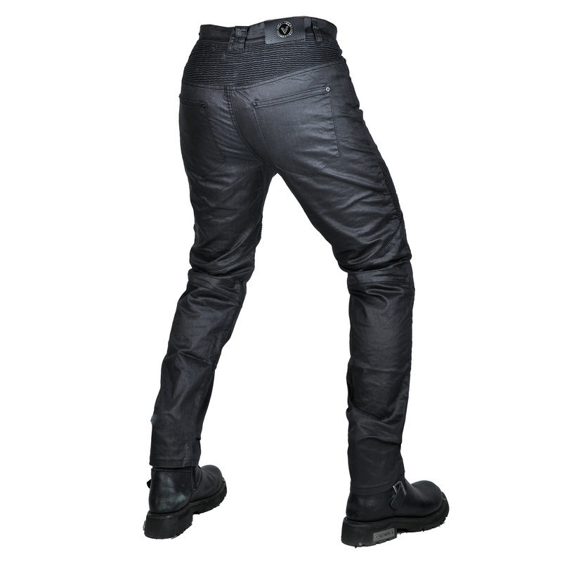 VOLERO motocicleta jeans hombres y mujeres cuatro estaciones recubiertas retro casual motocicleta pantalones de montar carreras anti-caída Pantalones