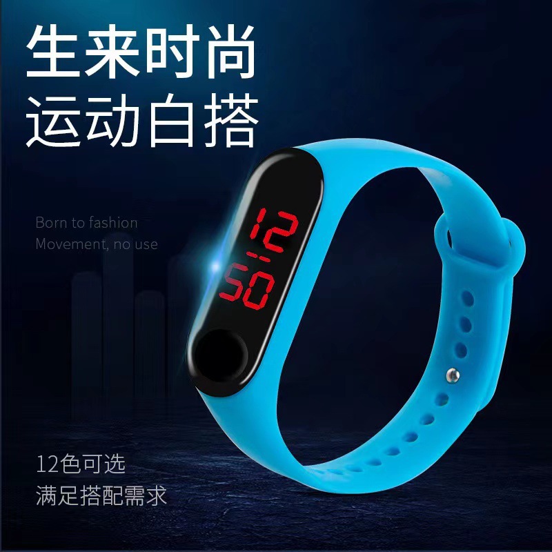 [M3] botón de fábrica en el punto condujo pulsera relojes deportivos para niños y niñas estudiantes nuevos relojes de regalo