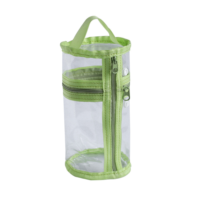 Estuche para lápices simple y transparente para exámenes de estudiantes, caja de papelería de gran capacidad, portalápices, caja de lápices, bolsa de papelería para niñas