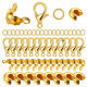 DIY jewelry accessories lobster buckle ring suit sets box pin chain rope buckle suit mixed color matching hot sale