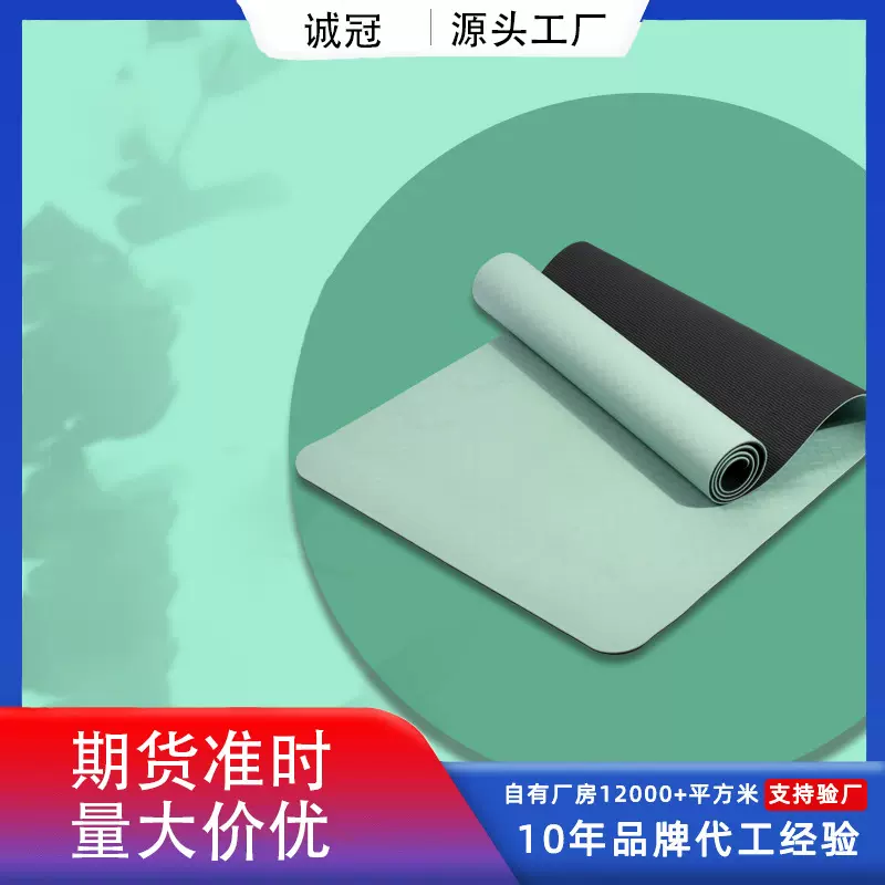 TPE瑜伽垫健身家用减震男女通用隔音防滑地垫加厚运动舞蹈健身垫