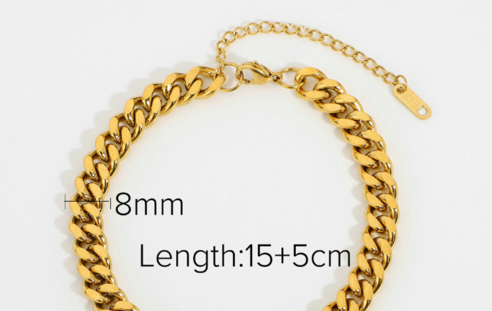 Fashion Stainless Steel Plating No Inlaid Gold Plated Bracelets display picture 6