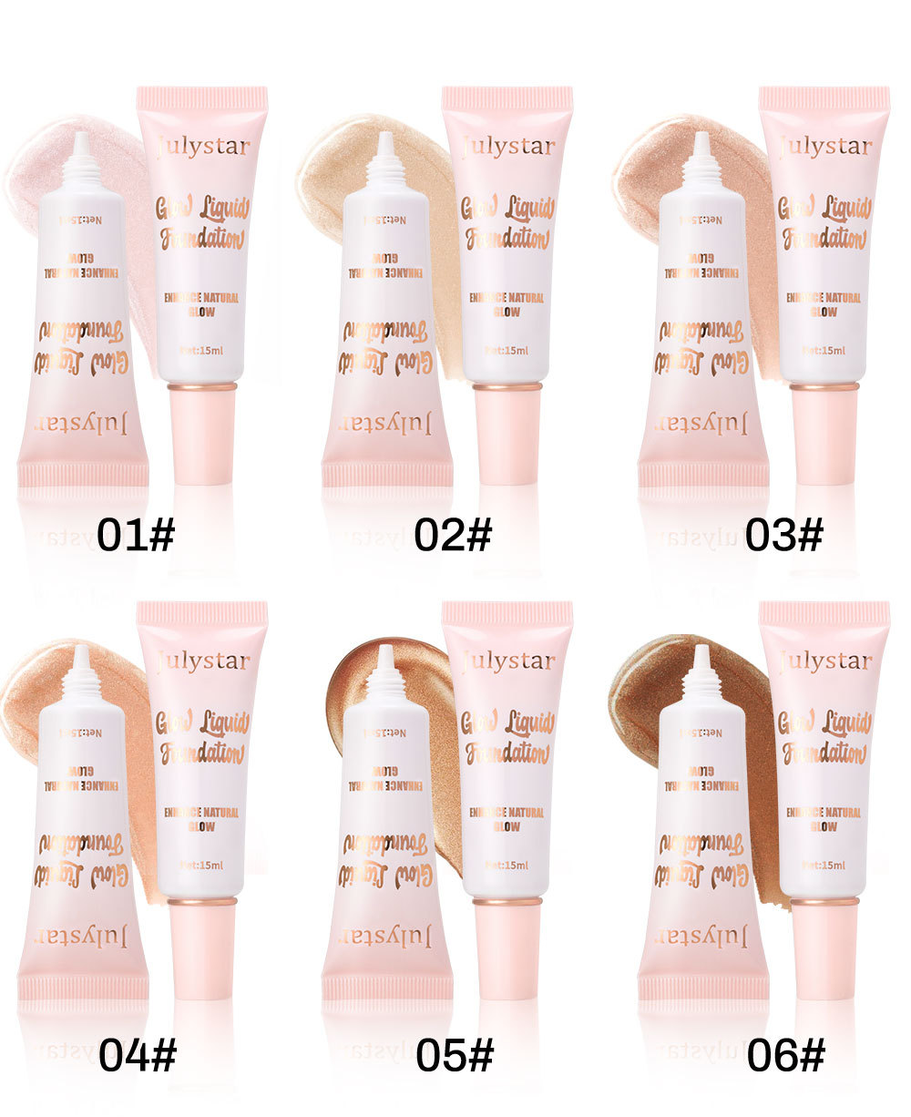 Julystar Facial Concealer Bestseller High-Gloss Pearlescent Foundation, Natural and Long-lasting brightening and moisturizing Foundation wholesale undefined