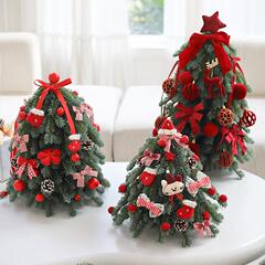 クリスマスツリーの諾貝松デスクトップシミュレーション装飾品クリスマス装飾品ins風小樹diy小型セット卸売り