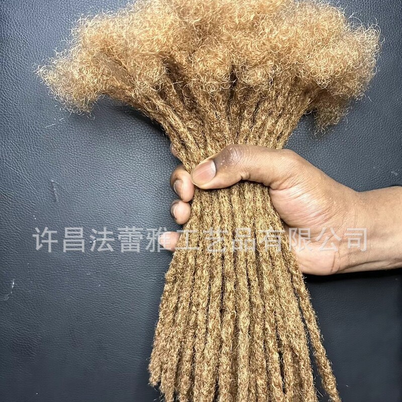 Xuchang Wigs, Real Human Hair Dreadlocks, European and American Style Dreadlocks, Ponytails, Human Hair African Braids, Handmade Crochet Dreadlocks