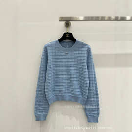 秋冬新款羊毛衫女士圆领加厚毛衣宽松纯色休闲羊绒打底针织衫