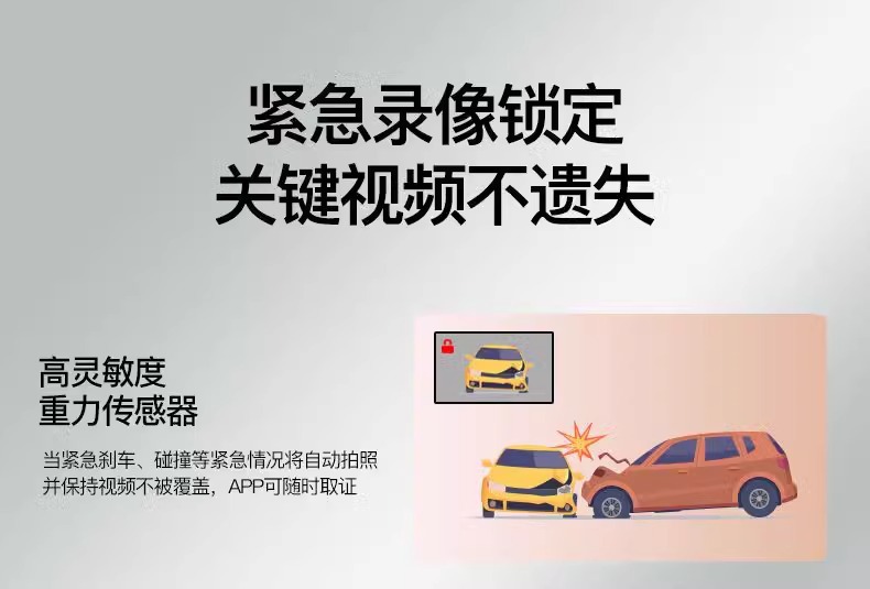 Suitable for Any Travel Car Recorder Suction Cup Type 2025 New Wire-Free Front and Rear Dual-Camera Parking Monitoring