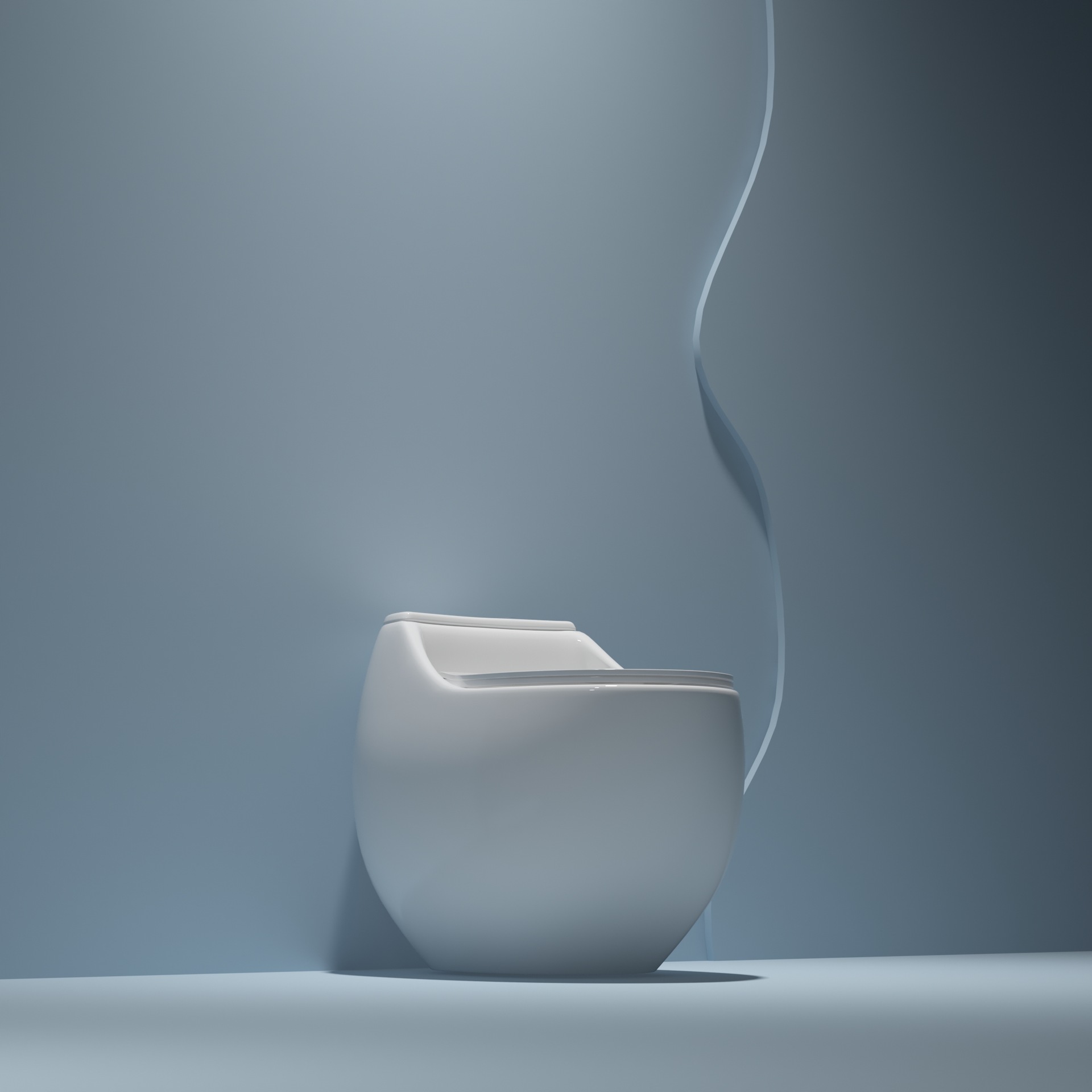 Creativo huevo inodoro tipo sifón inodoro cerámica inodoro doméstico asiento exportación de comercio exterior