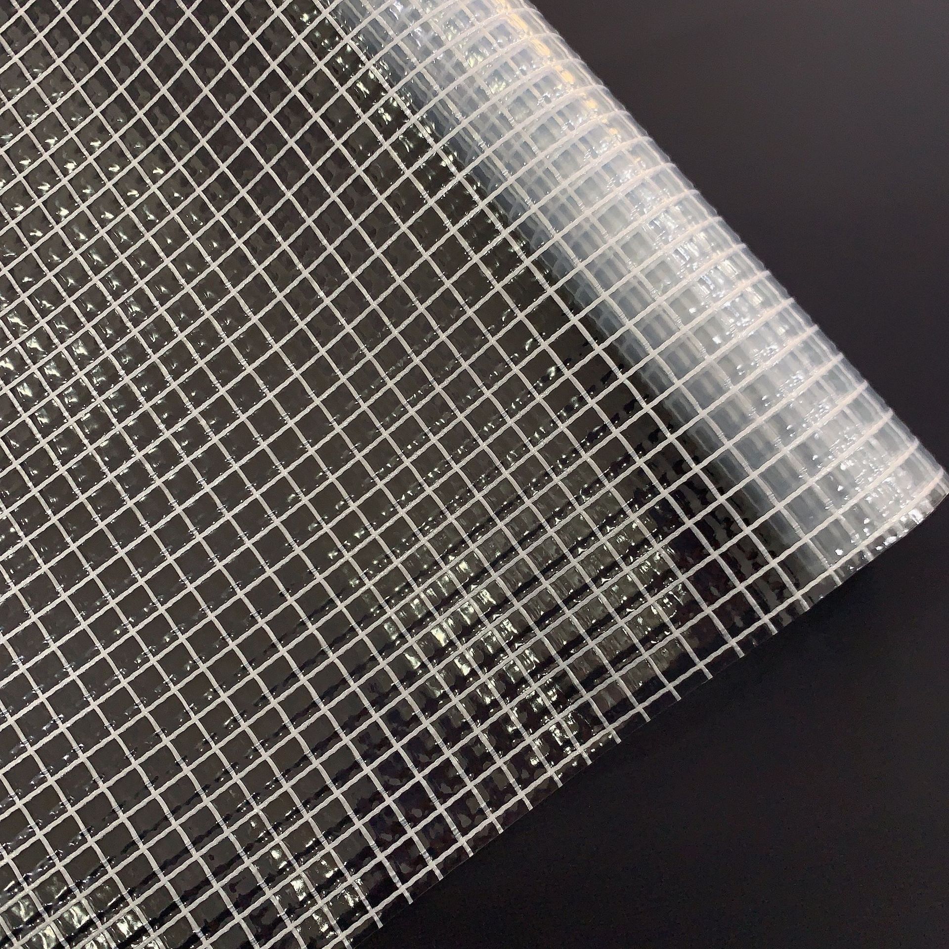 供应透明系列、多用途PVC透明夹网布、彩色透明夹网布等皆可生产