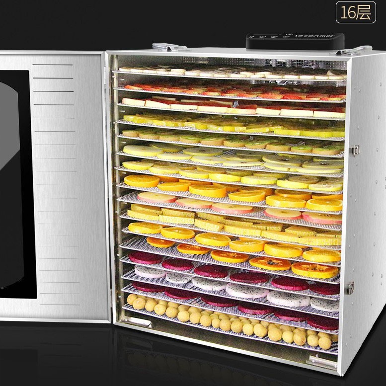 Máquina de exportación de frutas y verduras, refrigerador de alimentos, máquina de secado y deshidratación, secador de alimentos de mariscos y carne, 16 capas, transfronterizo