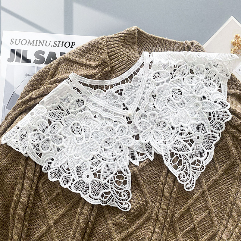 Lace universal false collar