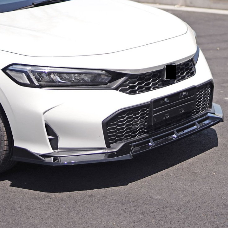Suitable for 2025 11.5 generation Civic, three-stage non-punching, non-destructive installation of front spoiler and front lip small body kit modification