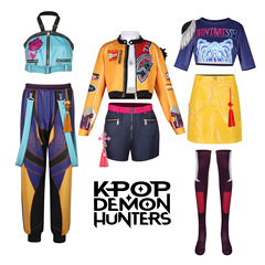 ハンターズ・ガールズコスチューム ルミラ・ゾイガールズ K-POP ハロウィン アニメキャラクターパフォーマンス衣装卸売