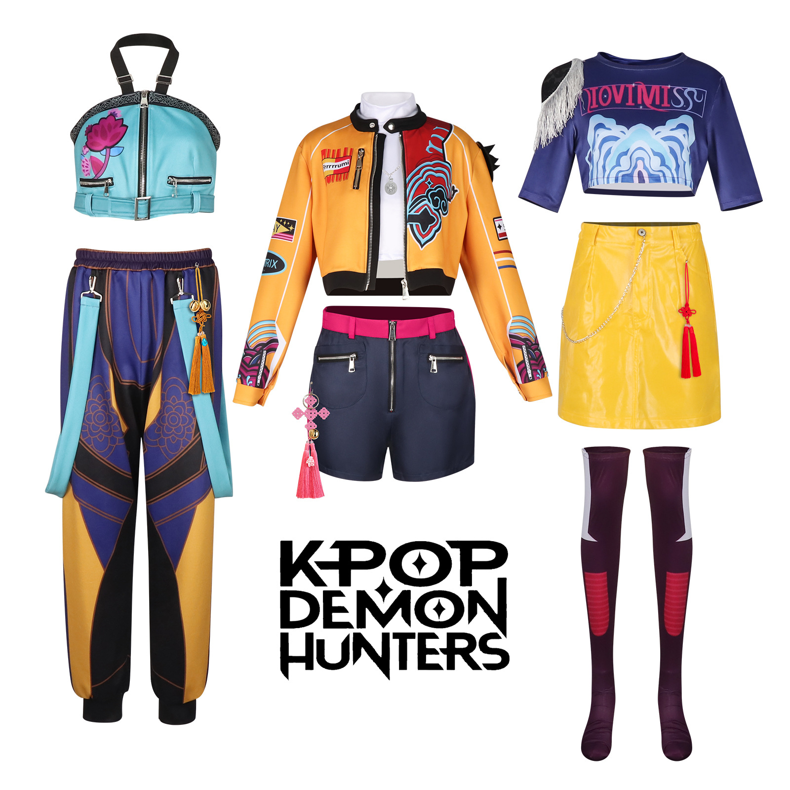 猎魔女团cos服 鲁米拉佐伊女团K-POP万圣节动漫角色表演服批发
