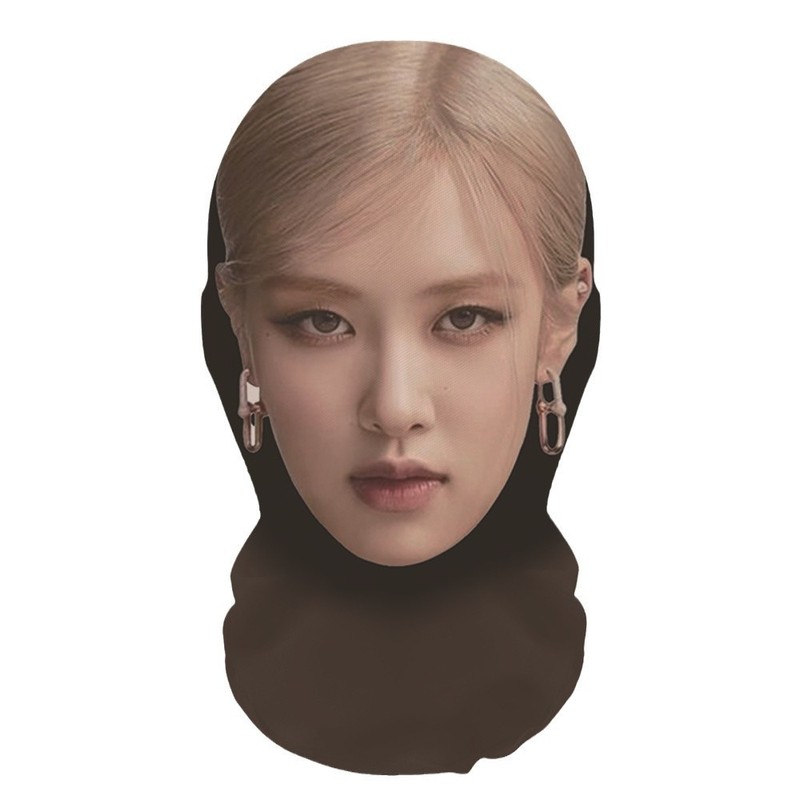 新款3D仿真人明星人脸装扮头套派对装饰面罩明星全脸搞笑网纱头套|undefined
