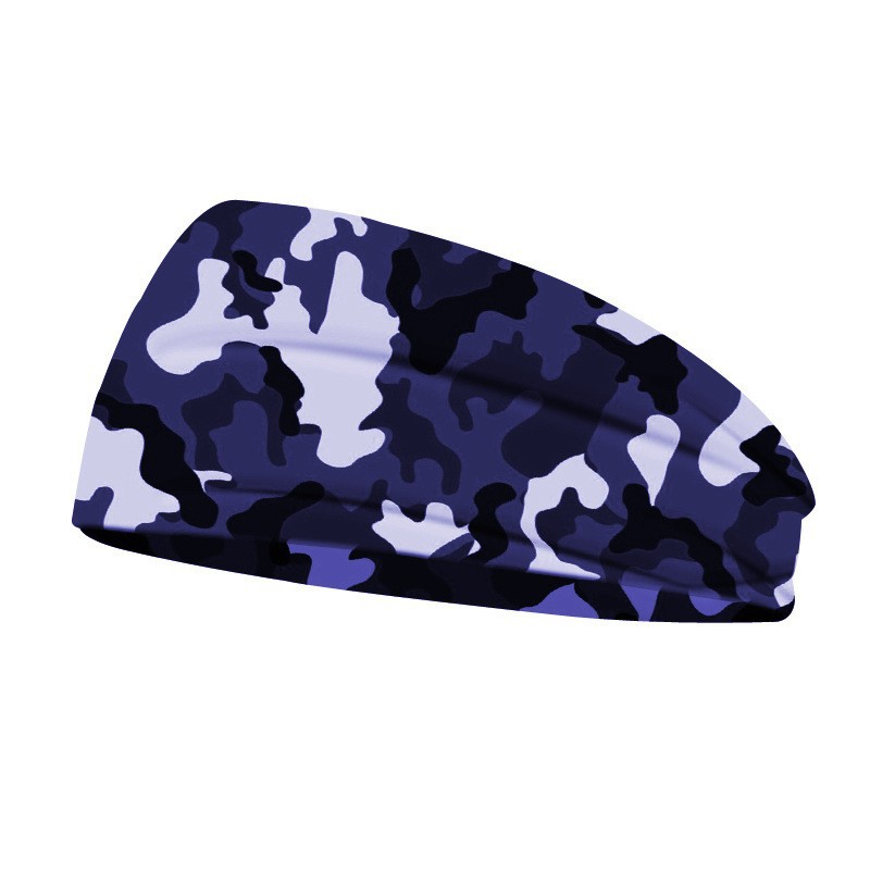 Nueva moda impresa elástica absorción de sudor turbante de cabello de yoga deportes para hombres y mujeres amplio borde tocado fuente fábrica al por mayor